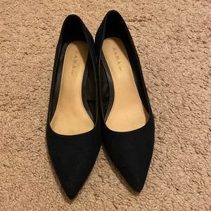 Zara navy blue heels